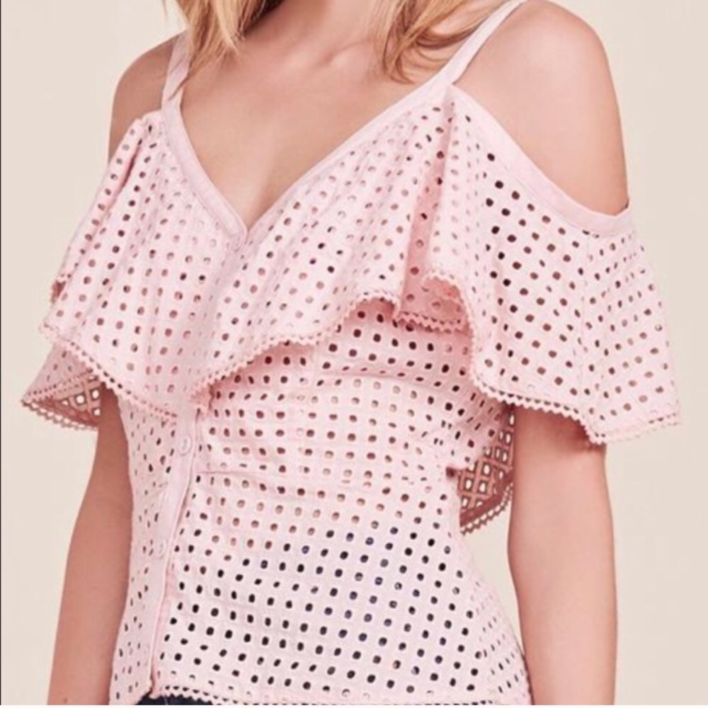 BB Dakota Arletta Eyelet Blouse Top